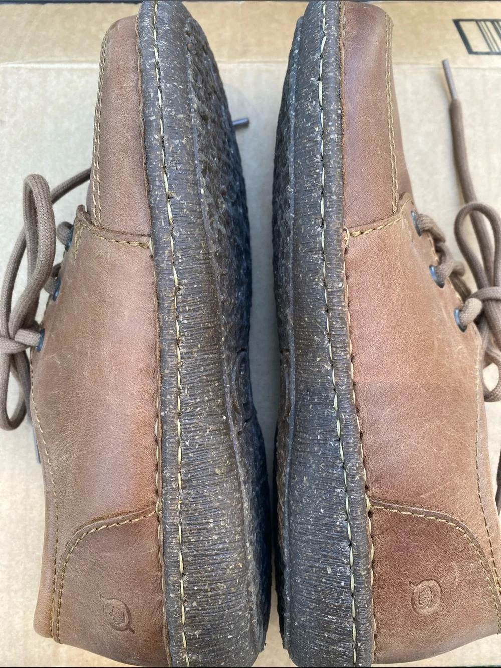 Born Brown Size 6 Leather Oxfords with Handcrafted Stitching Career Office